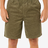 Classic Surf Cord Volley Short - Herre - Dusty Olive