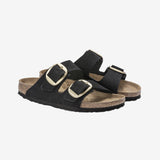 Arizona Big Buckle Nubuck Leather - Black - Normal