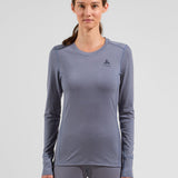 Women's Natural Merinould 200g/m2 Crew Neck skiundertrøje - Dame - Black