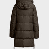 Long Bear Hooded Coat - Women - Earth Brown