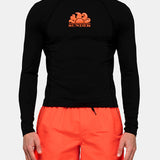 Men's Long Sleeve UPF 50 Crew Neck Rashguard | Herre | Black