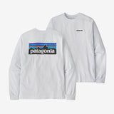 Men's Long-Sleeved P-6 Logo Responsibili T-shirt - Herre - White