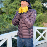 Men's Sporty Dunjakke m. Hætte - Herre - Chokolate