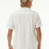 Men's Salt Water Culture S/S Skjorte - Herre - Bone