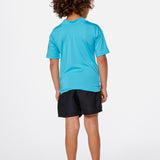 Kids Corps Short Sleeve Rash UPF 50+ UV T-shirt - Børn (1-8 år) - Blue
