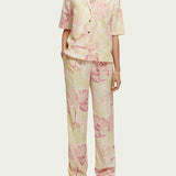Women's Printed Camp Skjorte - Dame - Vondelfield Blossom