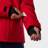 Rochrun Isoleret Skijakke - Herre - Sport Red Solid