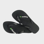 Brasil Logo Klipklapper - Unisex - Black/Black - Gumpel & Co