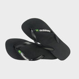 Brasil Logo Klipklapper - Unisex - Black/Black - Gumpel & Co