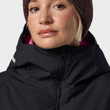Puffy Isoleret Parka Skijakke - Dame - Black