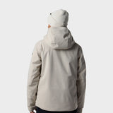 Corduroy Isoleret Skijakke - Herre - Silver Cloud
