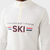 WE NORWEGIANS Mens Moore ZipUp Sweater - White