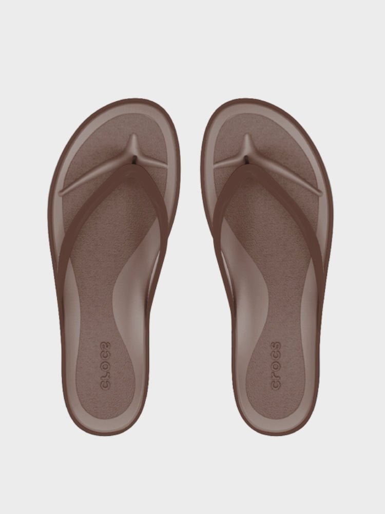 CROCS Miami Matte Round Toe Flip Crocs - Voksen - Coffee