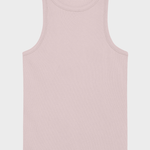 KNOWLEDGE COTTON APPAREL Racer Rib Top - Dame - Pale Pink