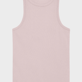KNOWLEDGE COTTON APPAREL Racer Rib Top - Dame - Pale Pink