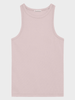 Racer Rib Top - Dame - Pale Pink