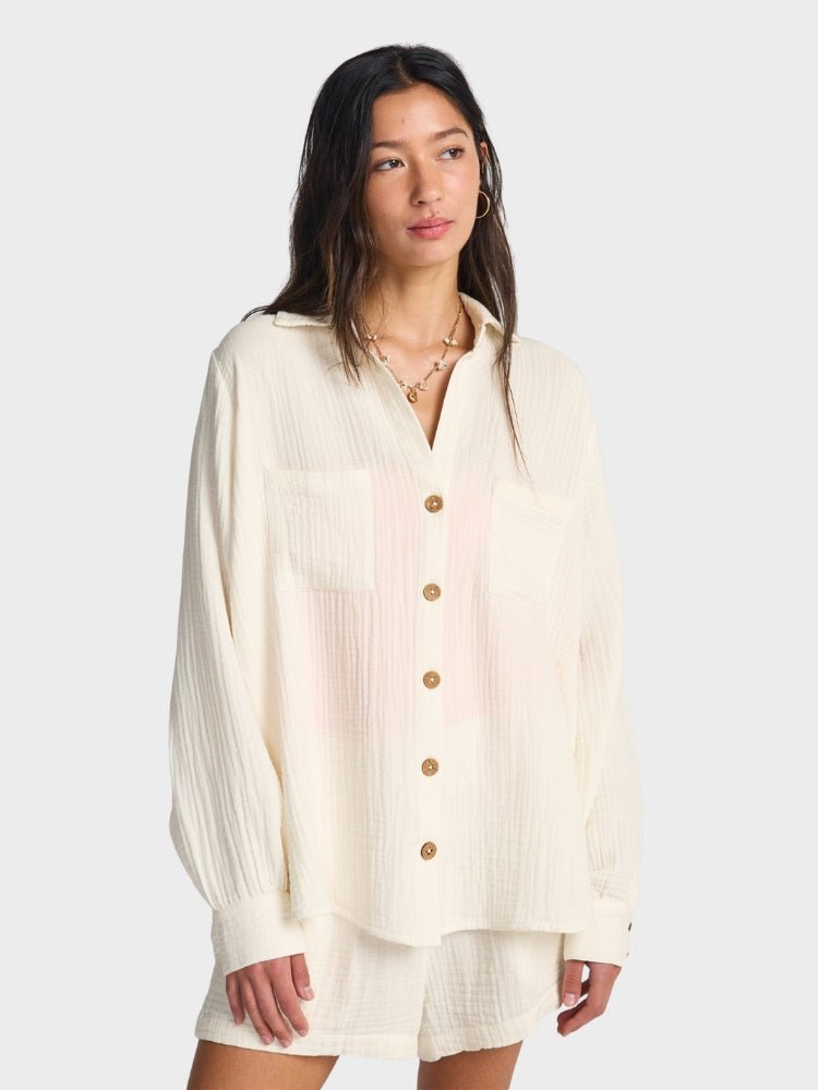Billabong Swell Blouse Bluse Skjorte - Dame - Salt Crystal