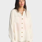 Billabong Swell Blouse Bluse Skjorte - Dame - Salt Crystal