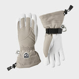Female Heli 5 fingre Skihandsker - Dame - Khaki/Off White