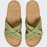 Women #1 Sandal -  Green Leaves