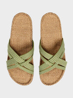 Women #1 Sandal -  Green Leaves