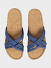 Women #1 Sandal -  Blue Stripes