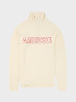 Hero's Hide Half Zip - Herre - Natural/Logo