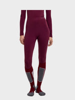 3/4 Wool Tech Skiunderbukser - Dame - Rød