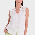 Freequent Esally Top - Dame - BRILLIANT WHITE