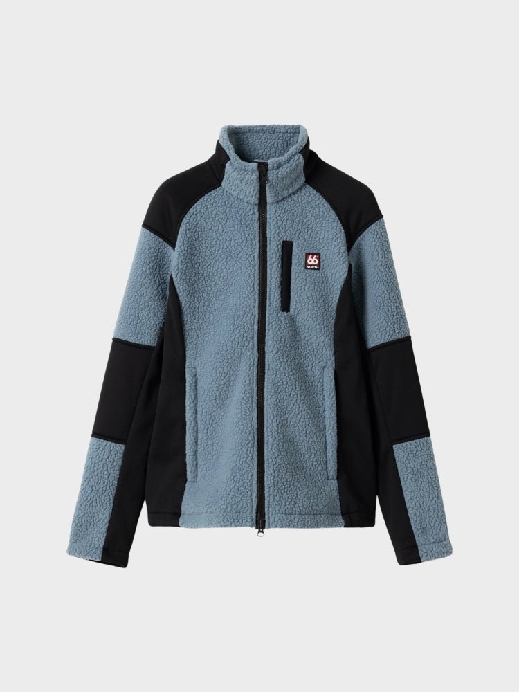 Tindur Shearling W Jacket Fleece - Dame - Blue Mirage - Gumpel & Co