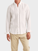 Douglas Linen Shirt-Classic Fit - White