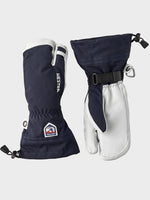 Army Leather Heli 3 fingre Skihandsker - Unisex - Navy