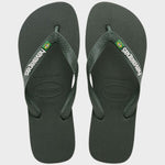 Brasil Logo Klipklapper - Unisex - Green Olive - Gumpel & Co