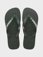 Brasil Logo Klipklapper - Unisex - Green Olive