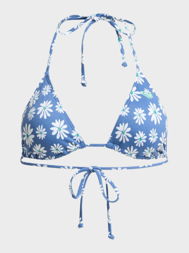 Roxy Pt Essentials Tiki Tri Bikini Top - Dame - Dutch Blue Flower Soul Small