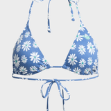 Roxy Pt Essentials Tiki Tri Bikini Top - Dame - Dutch Blue Flower Soul Small