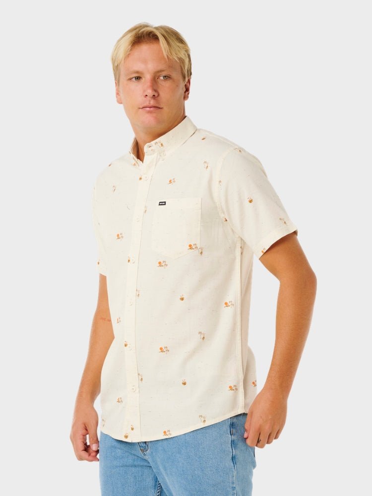 Skelly Breach S/S Skjorter - Herre - Off White - Gumpel & Co