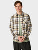 Dune regular checked flannel shirt Skjorte - Herre - Brown check