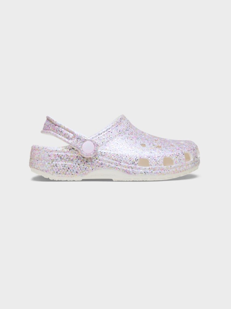 CROCS Classic Fantasy Glitter Clog Crocs - Børn - White