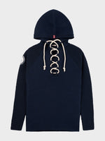 Boiled Hoodie Laced - Dame - Faded Navy
