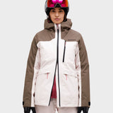 Vertec 3L Skijakke - Dame - Frosted Blossom / Beige