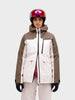 Vertec 3L Skijakke - Dame - Frosted Blossom / Beige