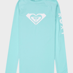 Whole Hearted Langærmet UV trøje - Pige - Aqua Splash - Gumpel & Co