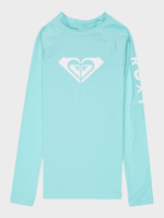 Whole Hearted Langærmet UV trøje - Pige - Aqua Splash