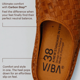 VIBAe Roma Woven Leather - Unisex - Cognac Brown