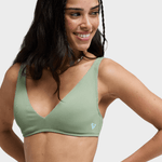 Roxy Love Elongated Tri Bikini Top - Dame - Oil Green