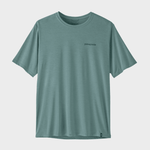 Patagonia Capilene Cool Daily Tech Tee - Boardshort Logo - Blue Sage