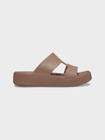 Getaway Platform H-Strap Crocs - Voksen - Latte