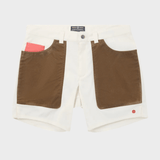 7 Inch Field Shorts - Herre - Off White / Tan - Gumpel & Co