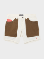 7 Inch Field Shorts - Herre - Off White / Tan